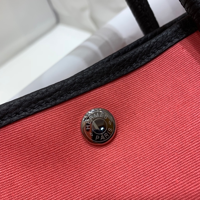 에르메스 가든파티30 립스틱 캔버스 그린 네곤다